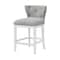 Alaterre Furniture Miranda Swivel Counter Height Bar Stool, White, 2PK ANMR01FDCR2 - alternate 1